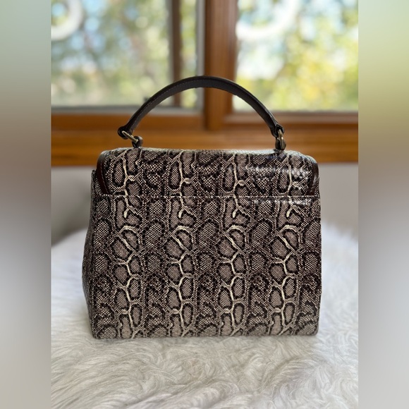 Brahmin Rene Caswell Embossed Leather Satchel NWOT 💼 - Picture 5 of 8